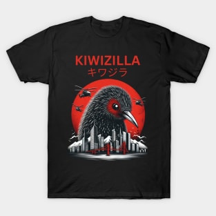 Kiwizilla Funny Kiwi Bird New Zealand Bird Lovers T-Shirt